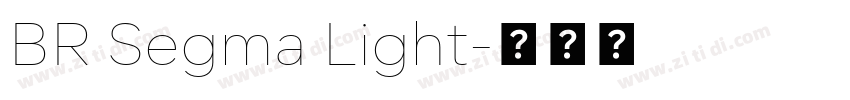 BR Segma Light字体转换